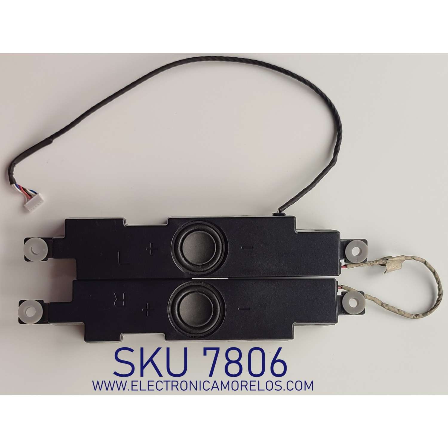 KIT DE BOCINAS PARA COMPUTADORA DELL / NUMERO DE PARTE 023.4005T.0003 / CN-075C6W-70163-62N-AMDG-A00 / 075C6W / 4Ω 3W / MODELO INSPIRON 24-3455	